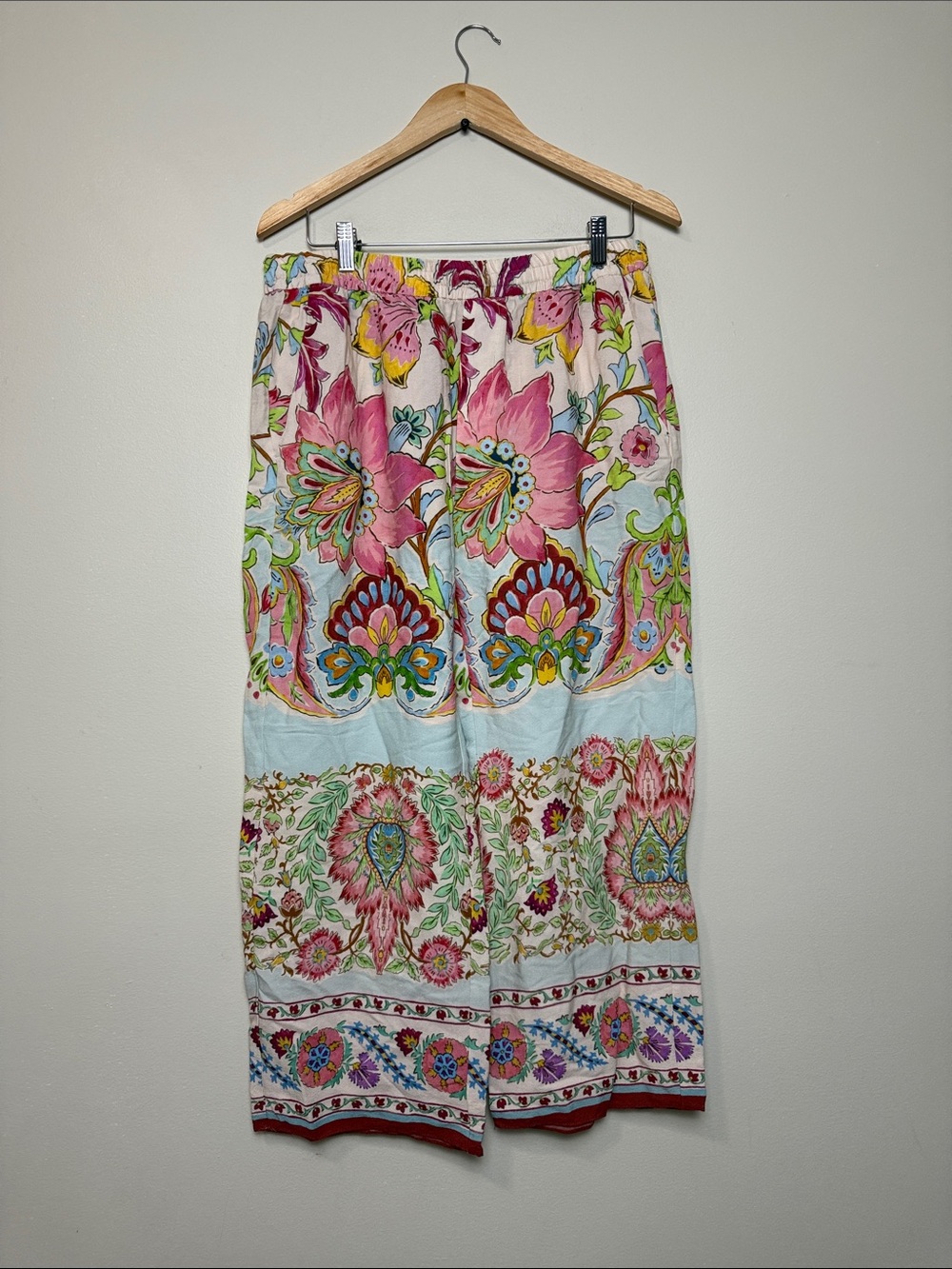 Zara Wide-Leg Floral Pants size XL
